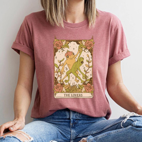 Camiseta Rana "Los Enamorados" – Carta de Tarot Original