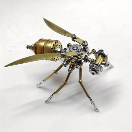 Puzzle Metálico Avispa Meca'Bot – Kit 3D de Latón para Armar