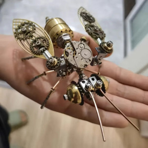 Kit Puzzle 3D Abeja Steampunk de Latón – Regalo Original