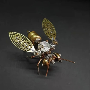 Kit Puzzle 3D Abeja Steampunk de Latón – Regalo Original