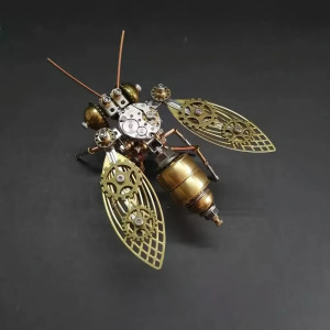 Kit Puzzle 3D Abeja Steampunk de Latón – Regalo Original