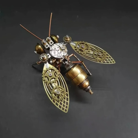 Kit Puzzle 3D Abeja Steampunk de Latón – Regalo Original
