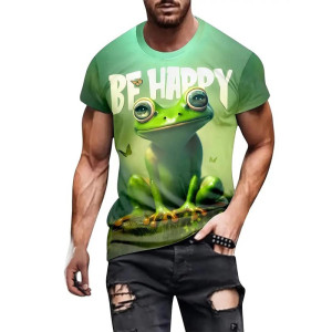 Camiseta Rana Divertida Be Happy | Regalo Original Estilo Zen