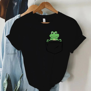 Camiseta Rana Curiosa – ¡En tu Bolsillo! | Diseño Original y Bonito