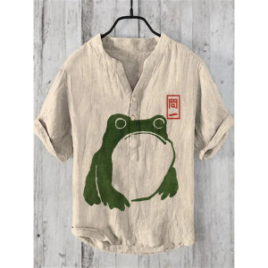 Camisa Rana Minimalista | Zen, Naturaleza y Estilo Japonés