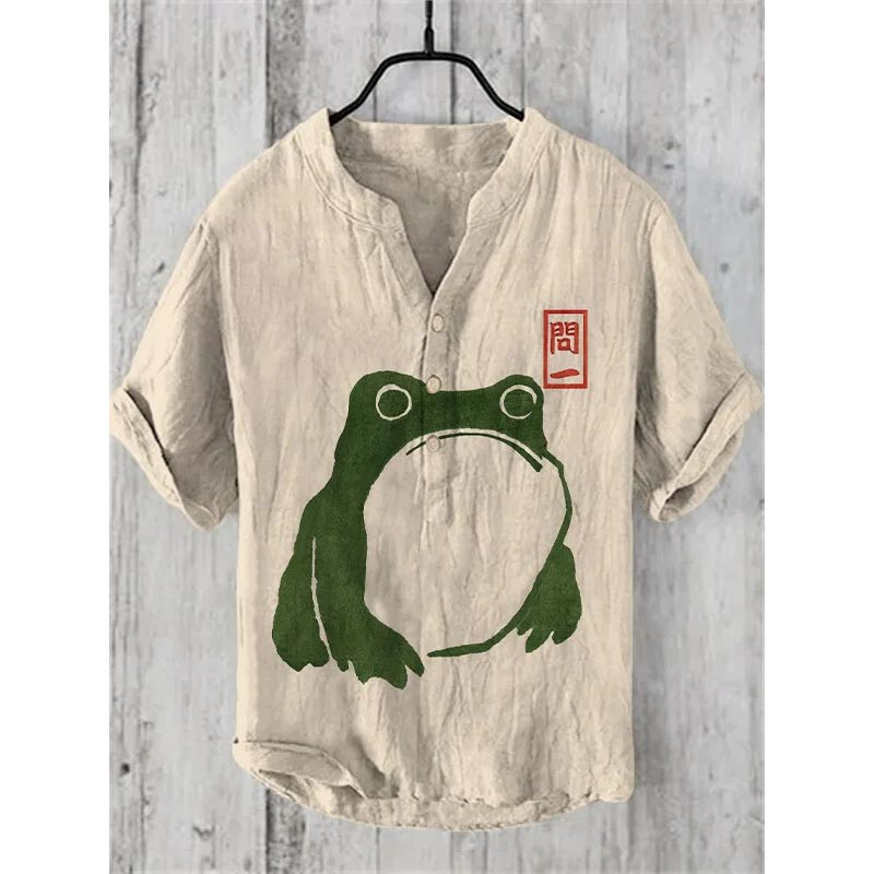 Camisa Rana Minimalista | Zen, Naturaleza y Estilo Japonés