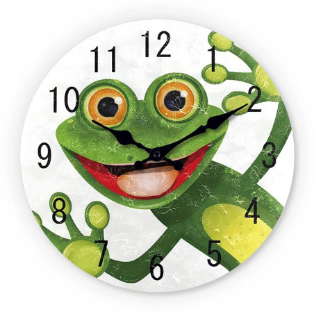 Reloj de Pared Rana Divertido | Decoración Infantil Original