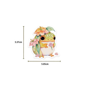 Pegatinas de Rana Pastel | Lote de 50 Stickers Acuarela Kawaii