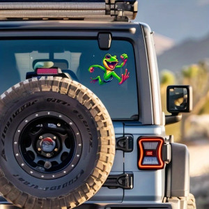 Sticker Rana Flash | Pegatina Divertida para Coche y Portátil