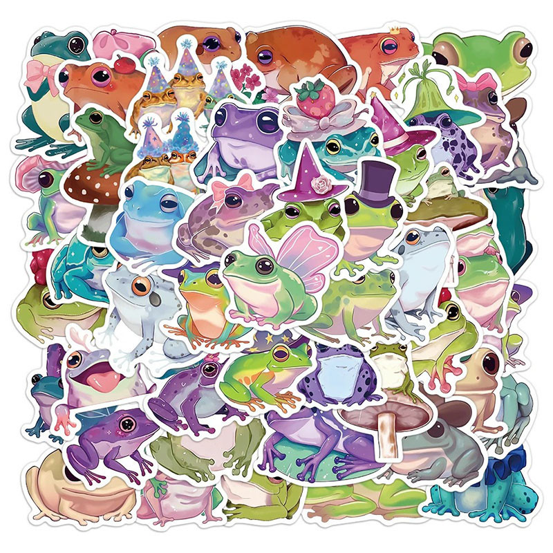 Stickers de Rana Mágica | Pack de 50 Pegatinas de Hadas
