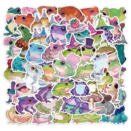 Stickers de Rana Mágica | Pack de 50 Pegatinas de Hadas