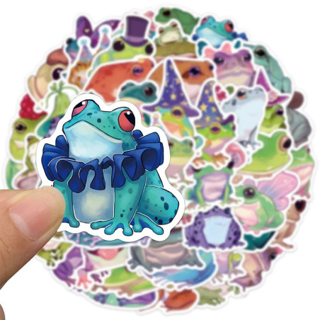 Stickers de Rana Mágica | Pack de 50 Pegatinas de Hadas