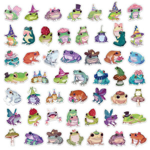 Stickers de Rana Mágica | Pack de 50 Pegatinas de Hadas