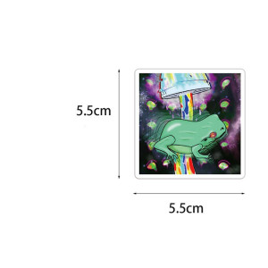 Pegatinas Rana Psicodélica | Stickers Trippy y Neón – Pack 50