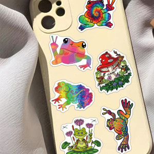 Pegatinas Rana Psicodélica | Stickers Trippy y Neón – Pack 50