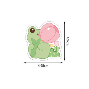 Pegatinas de Rana Kawaii | Pack de 50 Stickers Zen y Bonitos