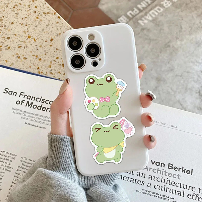 Pegatinas de Rana Kawaii | Pack de 50 Stickers Zen y Bonitos