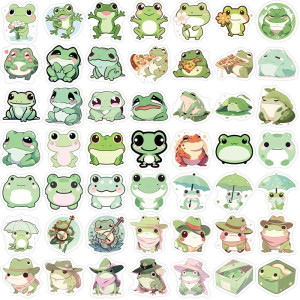 Pegatinas de Ranas Cartoon | 46 Stickers Adorables y Únicos