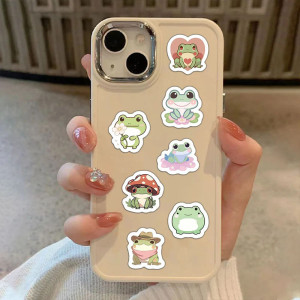 Pegatinas de Ranas Kawaii – Rollo de 500 Stickers Adorables