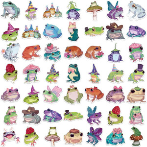 Pegatinas de Ranas Mágicas ✨ – Pack de 50 Stickers Únicos 🐸