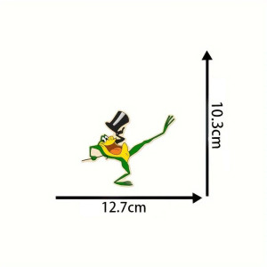 Pegatina Rana Showman – Sticker Cartoon Divertido 10,3x12,7 cm