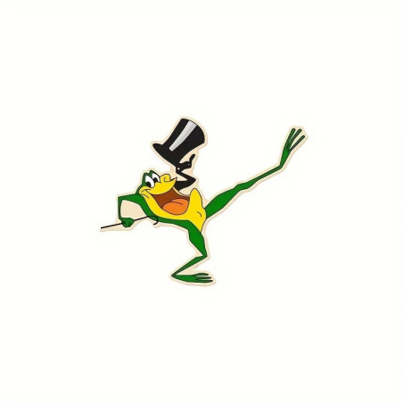 Pegatina Rana Showman – Sticker Cartoon Divertido 10,3x12,7 cm