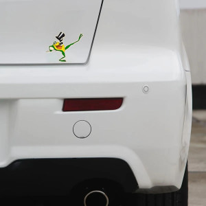 Pegatina Rana Showman – Sticker Cartoon Divertido 10,3x12,7 cm