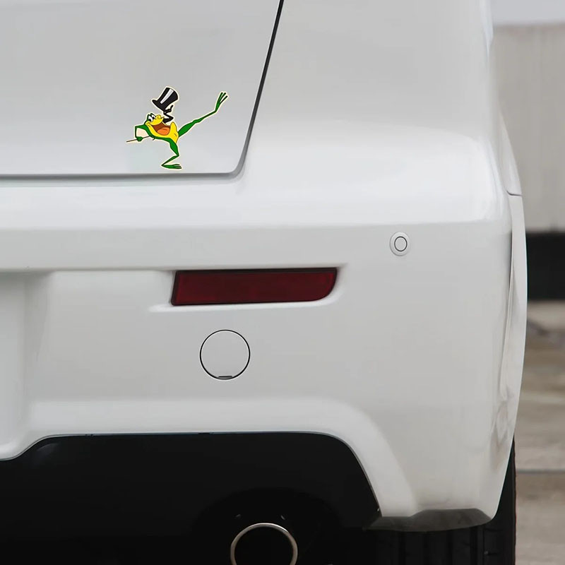 Pegatina Rana Showman – Sticker Cartoon Divertido 10,3x12,7 cm