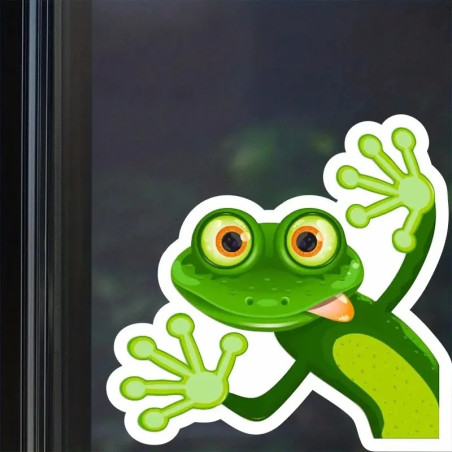 Pegatina Rana Graciosa | Sticker Divertido Original 15x14 cm