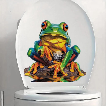 Pegatina Rana Tropical – Sticker Realista Arcoíris – 5 Tamaños