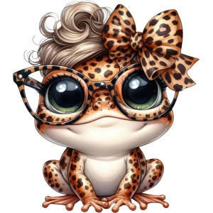 Pegatina Rana Chic Salvaje – Sticker Leopardo Original (5 tamaños)
