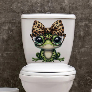 Pegatina Rana Leopardo Glam – Sticker Original (5 tamaños)