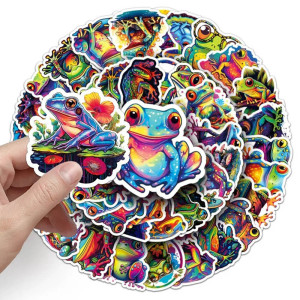 Pegatinas Rana Splash Neón – Pack Stickers Coloridos (10/50)