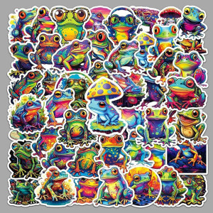 Pegatinas Rana Splash Neón – Pack Stickers Coloridos (10/50)