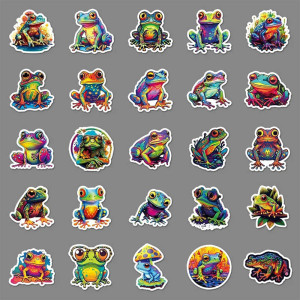 Pegatinas Rana Splash Neón – Pack Stickers Coloridos (10/50)