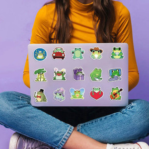 Stickers Rana Cosmo Pop – Pack 50 Pegatinas Kawaii Coloridas
