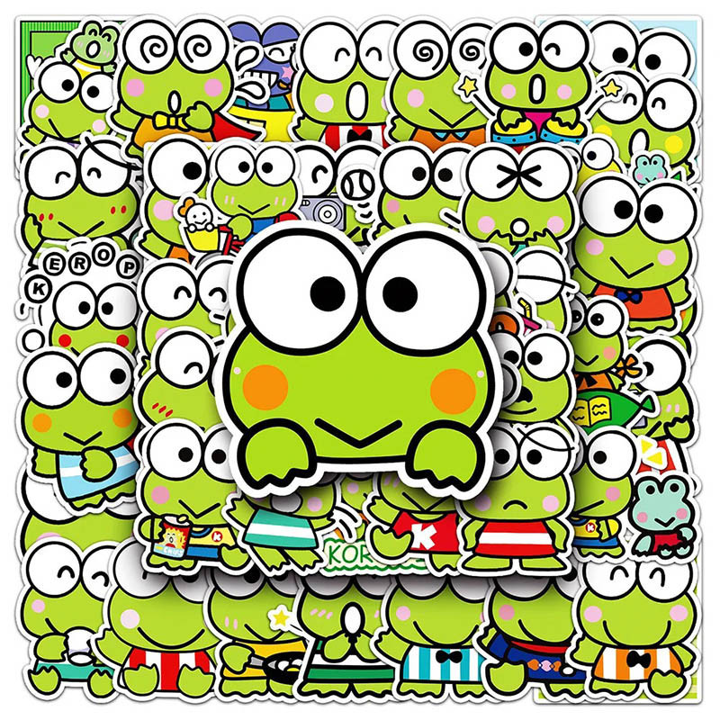 Pegatinas de Rana Kawaii Pop – Stickers Bonitos (10, 30, 50 uds)