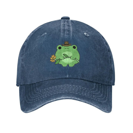 Gorra Rana Vaquero con Flor – Look Campestre & Adorable