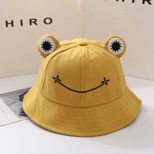 Gorro Rana Sonrisa Floral – Gorro Pescador Algodón 6 Colores