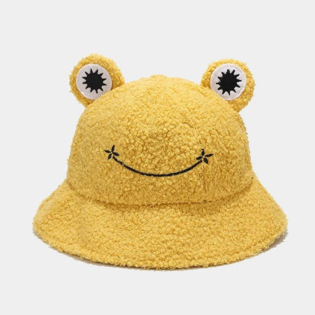 Gorro de Rana Sonrisa Divertida – Gorro Peluche Suave 4 Colores