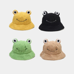 Gorro de Rana Sonrisa Divertida – Gorro Peluche Suave 4 Colores