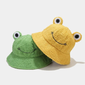 Gorro de Rana Sonrisa Divertida – Gorro Peluche Suave 4 Colores