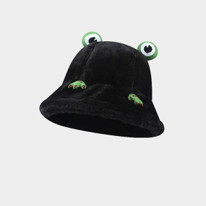 Gorro Rana Ojos Tiernos – Gorro Peluche Cálido 4 Colores