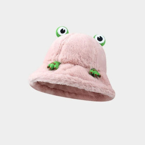 Gorro Rana Ojos Tiernos – Gorro Peluche Cálido 4 Colores