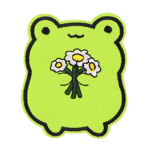 Parche Termoadhesivo Rana Enamorada con Flores | Idea Regalo