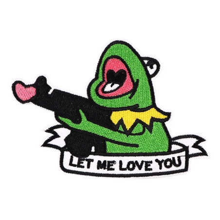 Parche Rana "Let Me Love You!" – Termoadhesivo Amor Explosivo