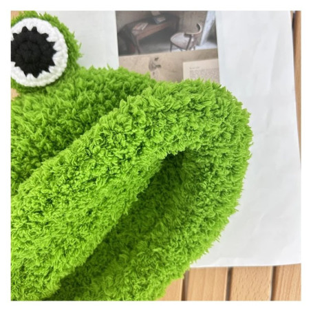 Gorro de Rana con Ojos Saltones | Peluche Divertido y Original