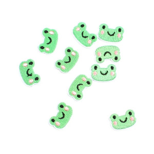 Parches Mini Rana Cartoon x10 – Bordado Infantil Termoadhesivo