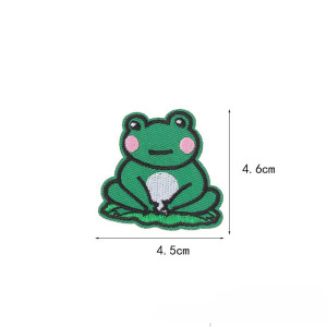 Parche Termoadhesivo Rana Meditando – Bordado Zen 4,6 cm