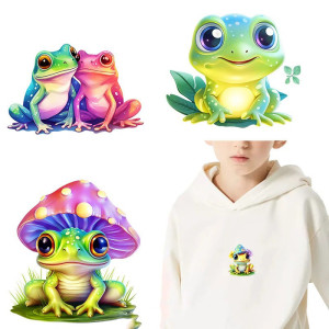 Parches Ranas Mágicas x9 – Termoadhesivos de Colores Vivos